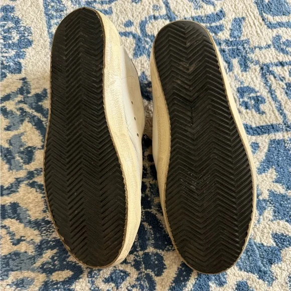 Golden Goose Women's white leather Super-Star with glittery heel tab - Picture 5 of 5